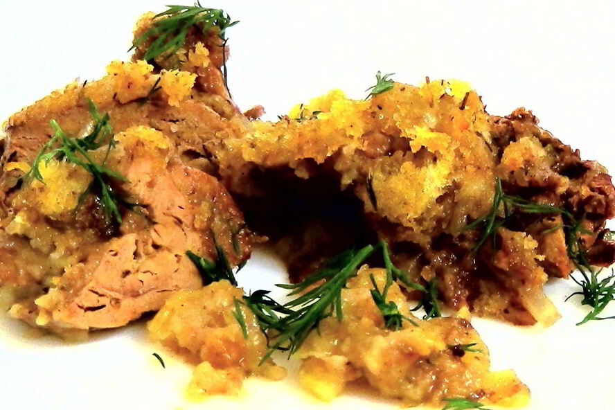 Рецепт куриная печень в узелке