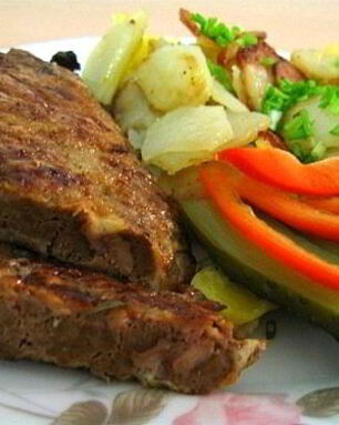 Отбивные из печени