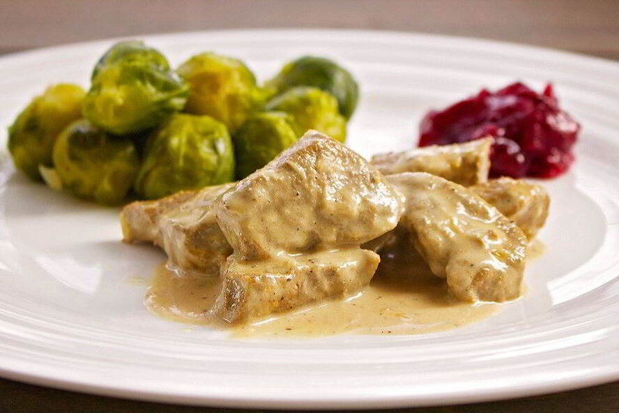 Рецепт печень говяжья со сметаной