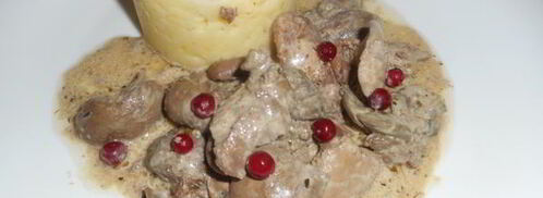 печень кролика в сливочном соусе. Шаг 6