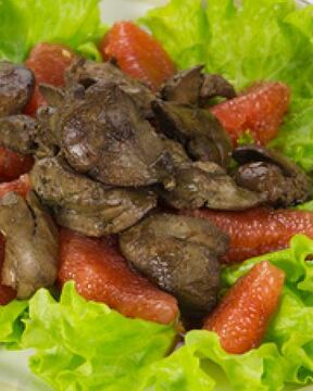 Печень куриная по-анжуйски