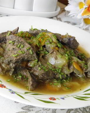 Печень по-домашнему