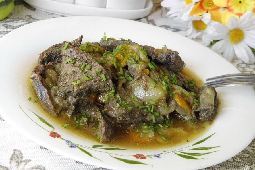 Рецепт печень по-домашнему