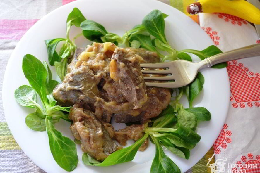 Рецепт печень с бананами по-бразильски