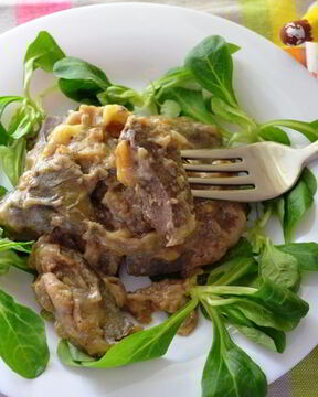 Печень с бананами по-бразильски