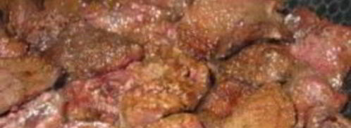 печень с грибами в сметане. Шаг 2