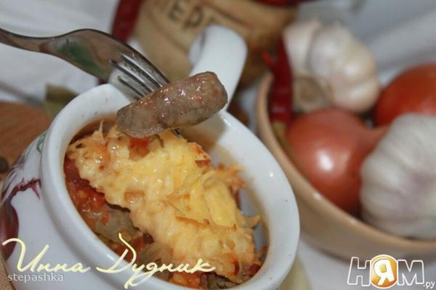 Рецепт печень с помидорами