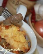 Печень с помидорами