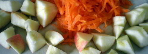 печень с яблоками и черной смородиной. Шаг 5