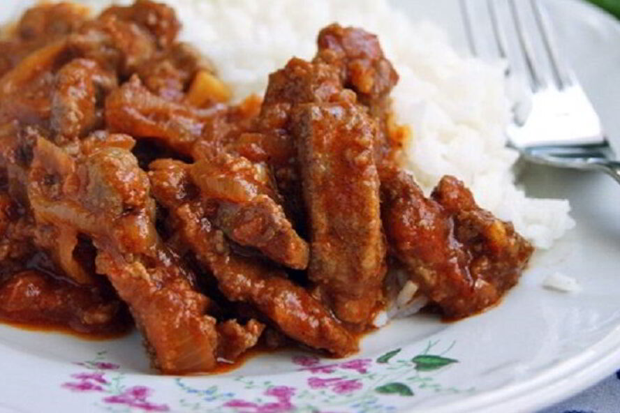 Рецепт печень в соусе