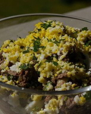 Рубленая куриная печень