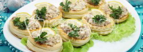 волованы с печенью трески. Шаг 9