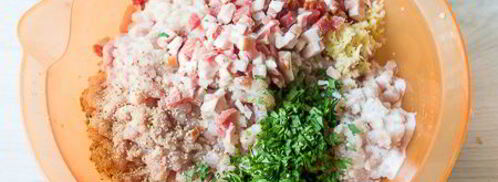 домашние пельмени с курицей и копченой грудинкой. Шаг 5