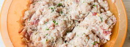 домашние пельмени с курицей и копченой грудинкой. Шаг 6