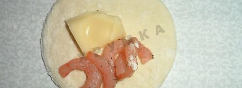пельмени с креветками и сыром. Шаг 6