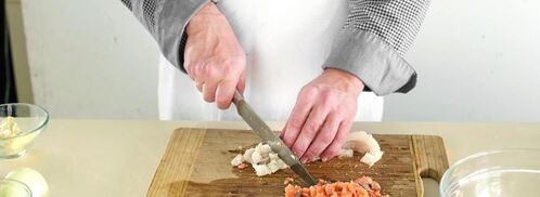 пельмени с рыбой. Шаг 2