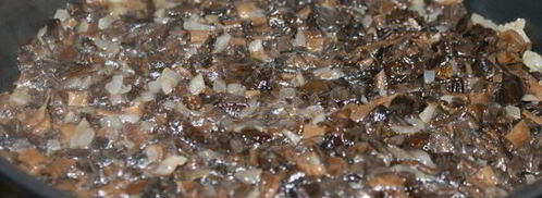 пельмени с сухими грибами и яйцом. Шаг 5