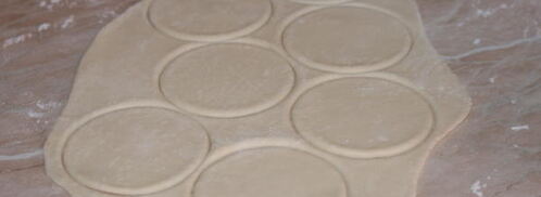 пельмени с сухими грибами и яйцом. Шаг 9