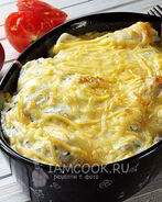 Пельмени с сыром и сметаной в духовке