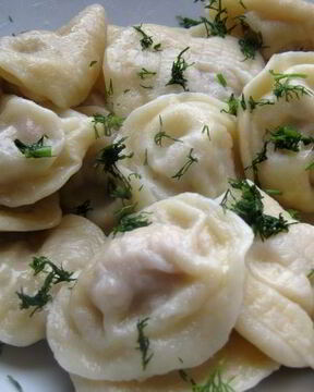 Пельмени с уксусом