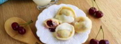 пельмени с вишней и творогом. Шаг 6