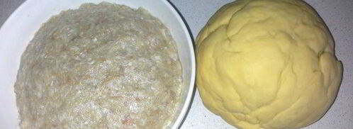 пельмени-ушки из морковного теста. Шаг 8