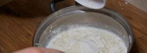 тесто на пельмени на молоке. Шаг 3