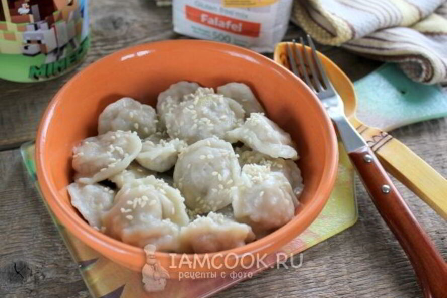 Рецепт веганские пельмени с фалафелем