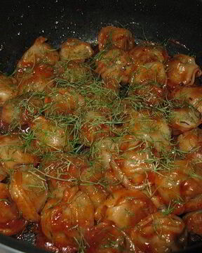 Вкусные жареные пельмени