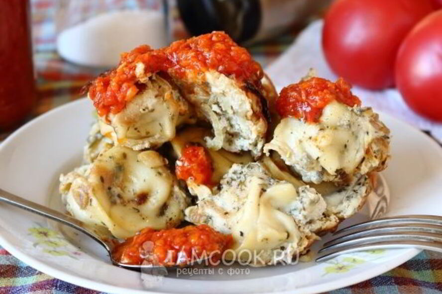 Рецепт жареные пельмени с яйцом