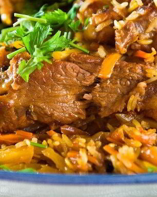 Ароматный плов из говядины