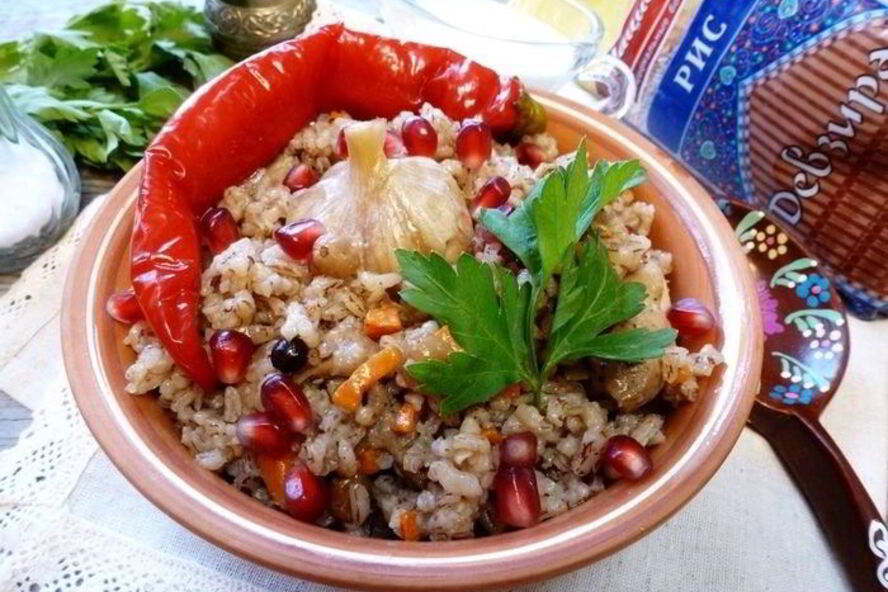 Рецепт ароматный плов с корицей и можжевельником