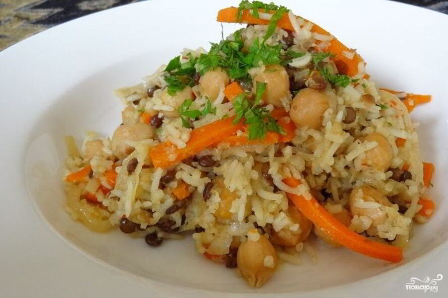 Рецепт овощной плов в мультиварке