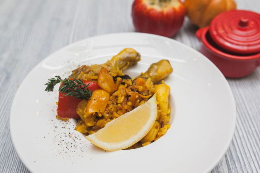 Рецепт паэлья с морепродуктами и цыпленком