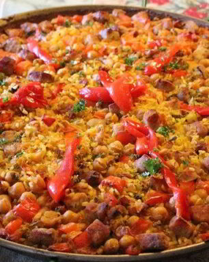 Паэлья со свининой