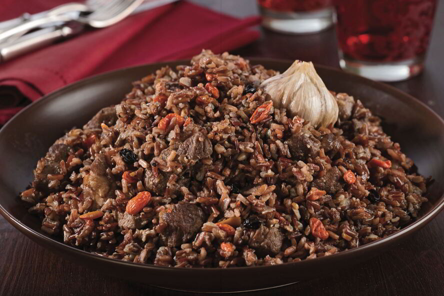 Рецепт плов из баранины с ягодами годжи