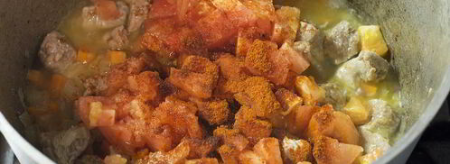 плов из красного риса. Шаг 7