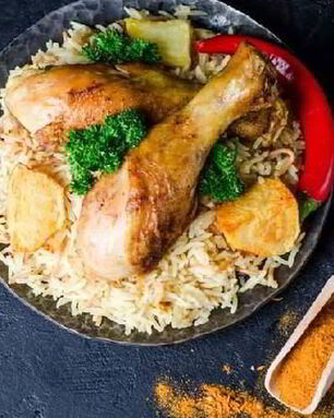 Плов из курицы и картофеля