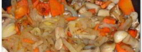 плов с грибами и курицей. Шаг 5