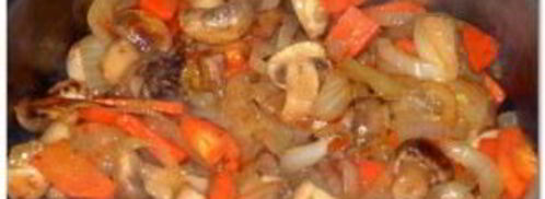 плов с грибами и курицей. Шаг 7