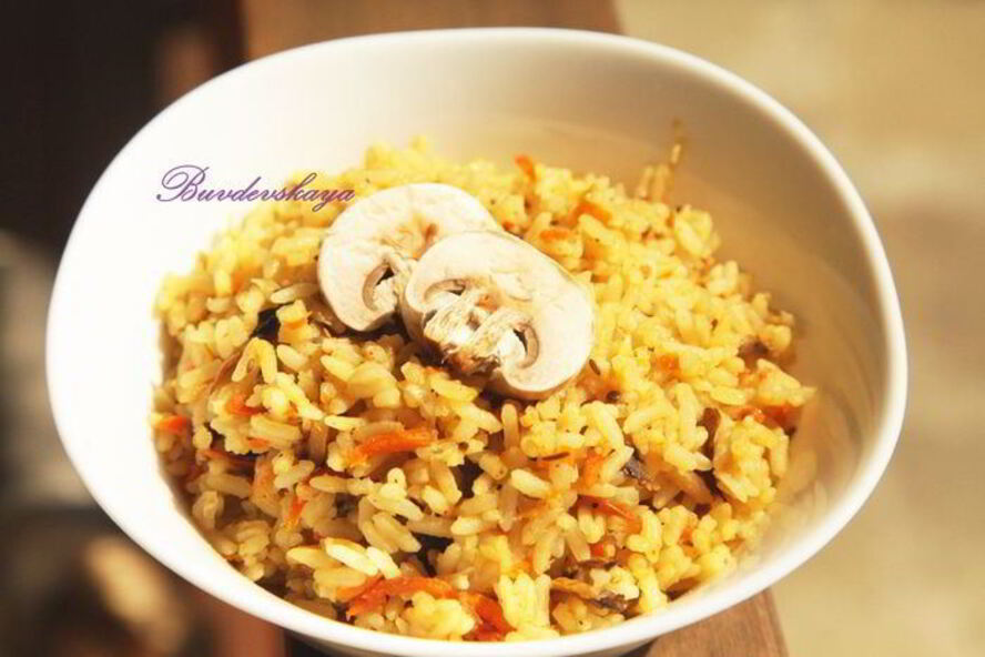 Рецепт плов с грибами в мультиварке
