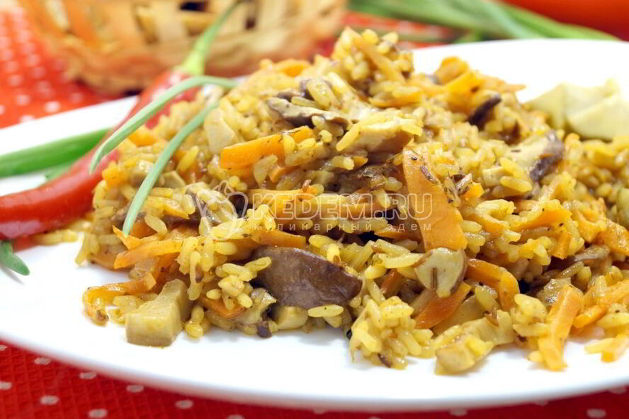 Рецепт плов с грибами
