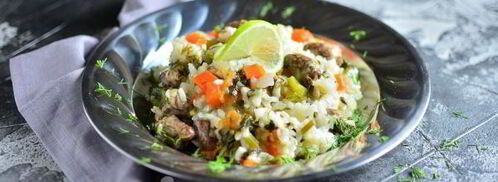 плов с куриными сердечками в мультиварке. Шаг 6