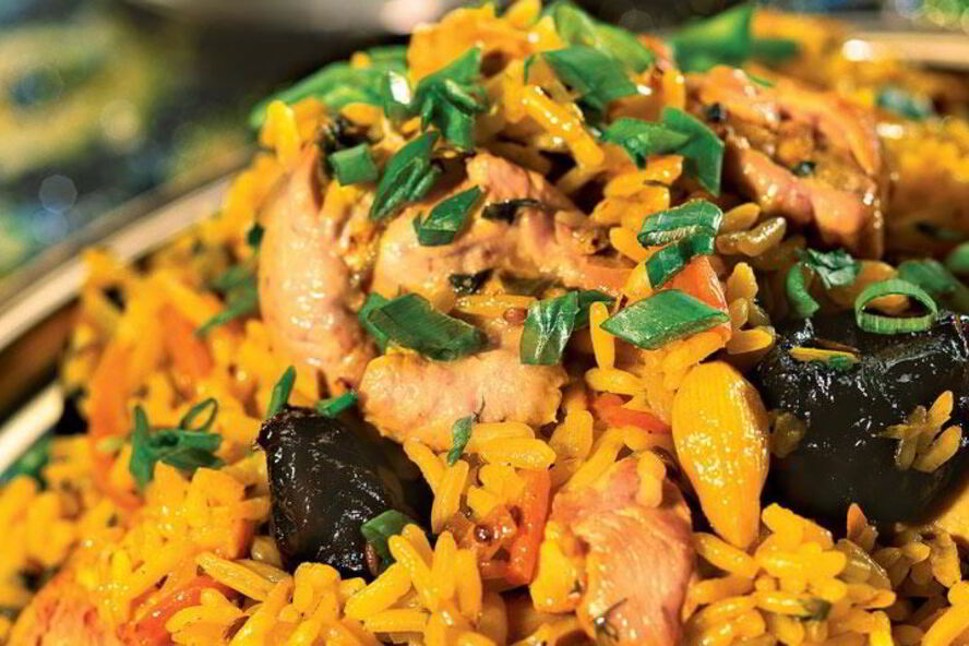 Рецепт плов с курицей и черносливом