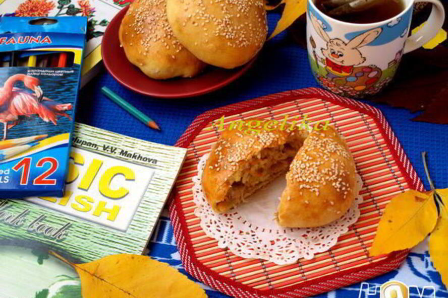 Рецепт плов с курицей в булочке