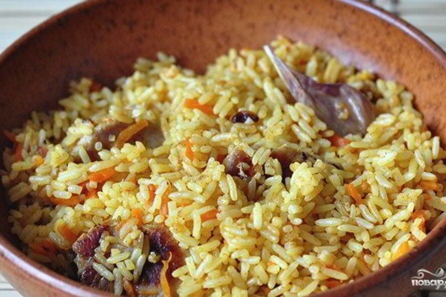Рецепт плов с сердечками в мультиварке