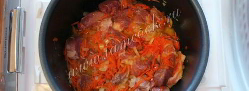 плов со свининой в мультиварке. Шаг 5