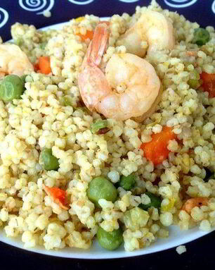 Постный плов из ячневой крупы