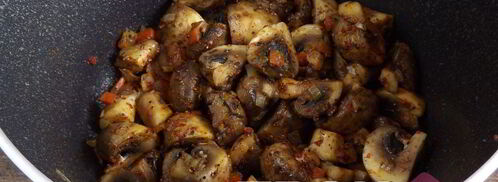 постный плов с грибами. Шаг 5