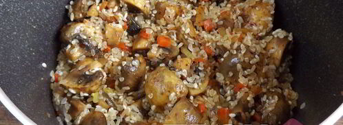 постный плов с грибами. Шаг 7